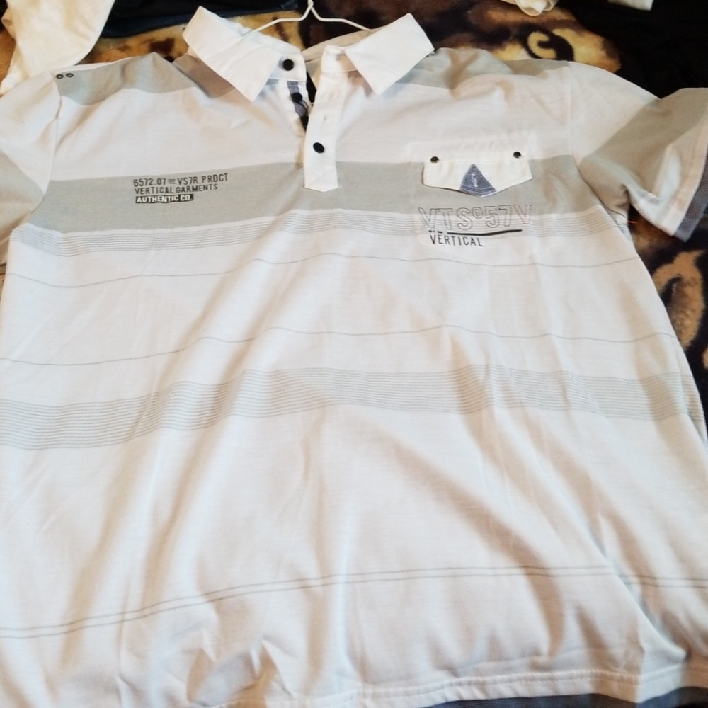 Men's Vertical Polo Shirt Size XL